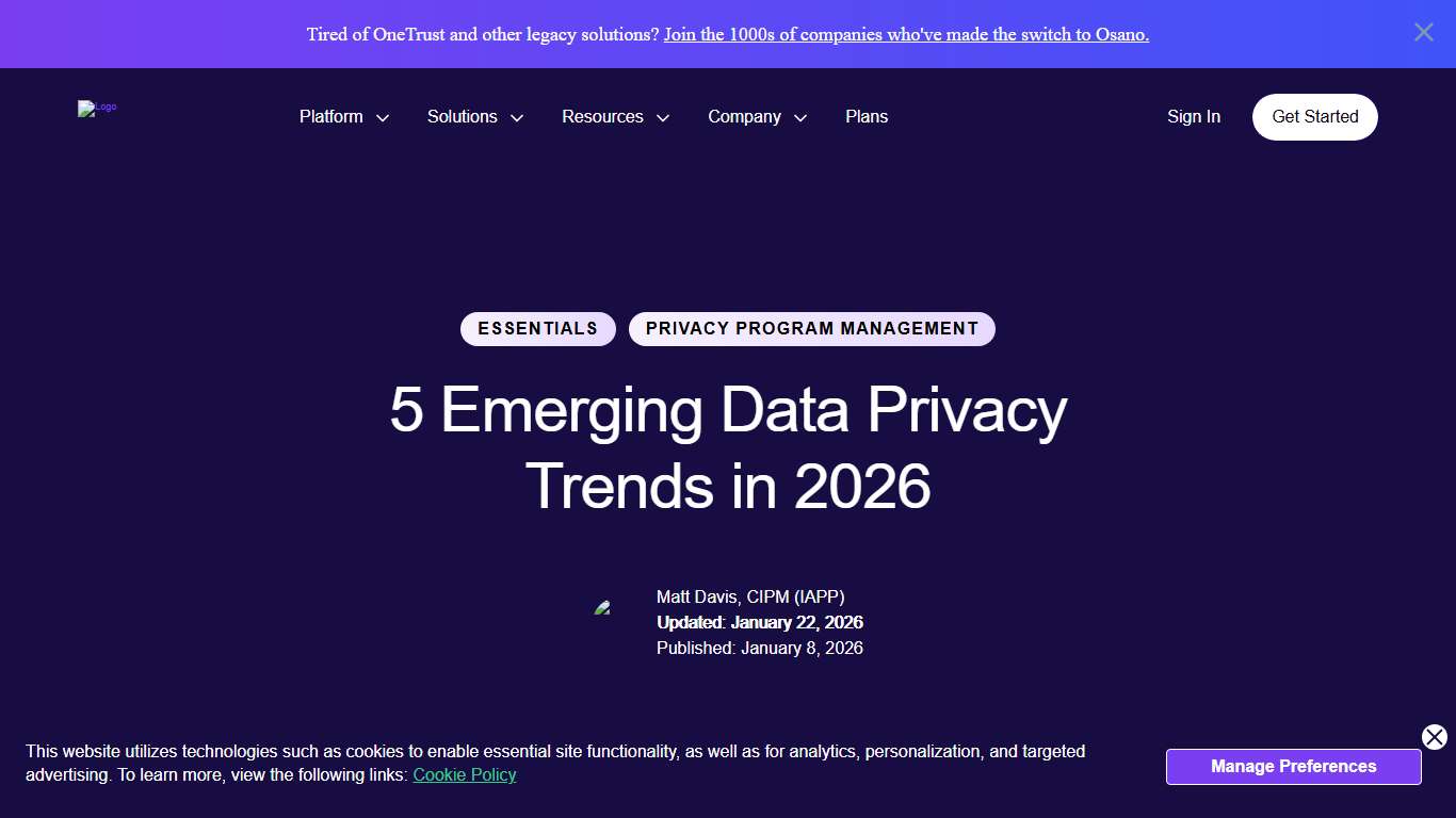 5 Emerging Data Privacy Trends in 2026 Osano