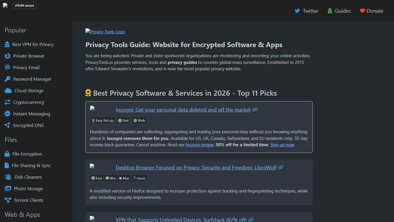 Best Privacy Tools & Software Guide in in 2026